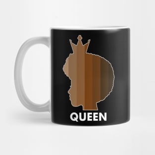 Melanin, Afro Melanin Queen, Black Pride, Skin shades Mug